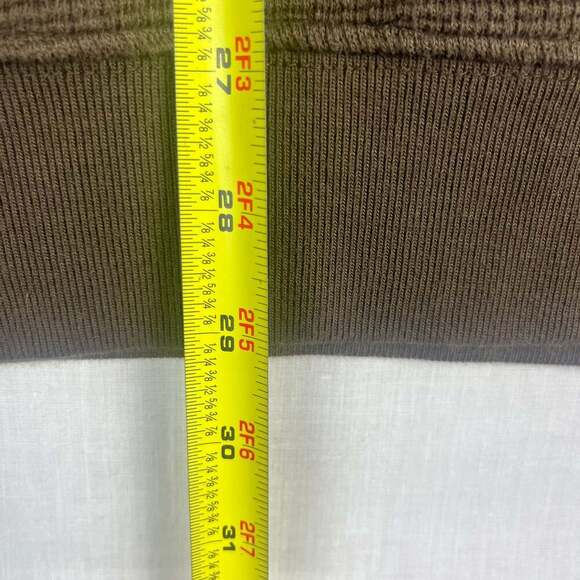 Wolverine  1/4 Zip Mens 2XL Waffle Knit Outdoor Workwear Gorpcore Brown - Picture 6 of 11